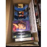 A box of music cassettes Please note, lots 1-1000 are not available for live bidding on the-