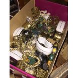 Small box of various serviette rings etc. Please note, lots 1-1000 are not available for live