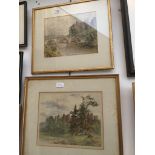 James Lees Bilbie (1860-1946), Ludlow, a pair of watercolours on card, both signed lower left and