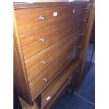 An A. Younger Ltd mid 20th century retro chest of four drawers Please note, lots 1-1000 are not