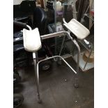 A Zimmer frame with arm rests Please note, lots 1-1000 are not available for live bidding on the-