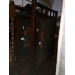 Two tapestry fire screens Please note, lots 1-1000 are not available for live bidding on the-