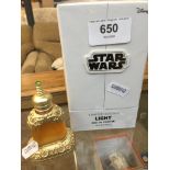 A bottle of "Amber OOD" concentrated perfume and a Star Wars "Light" eau de parfum ( sealed ) Please