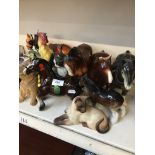 Various pottery horses and animals Please note, lots 1-1000 are not available for live bidding on