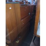A collection of various teak Tapley 33 units with mounting bars - 8 pieces. Please note, lots 1-1000