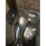 Silver backed brushes and mirrors Please note, lots 1-1000 are not available for live bidding on