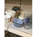Two jeely moulds, two etched glass rummers etc. Please note, lots 1-1000 are not available for