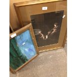 Japanese picture and an oil painting Please note, lots 1-1000 are not available for live bidding