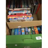 Two boxes of DVDs/CDs/VHS Please note, lots 1-1000 are not available for live bidding on the-