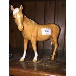 Beswick Palomino horse Please note, lots 1-1000 are not available for live bidding on the-saleroom.