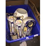 A box of mixed ceramics, etc Please note, lots 1-1000 are not available for live bidding on the-