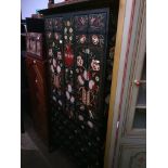 A hand painted and decorated bottle storage cabinet Please note, lots 1-1000 are not available for