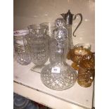 Decanters and other glass Please note, lots 1-1000 are not available for live bidding on the-