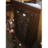 A carved corner cabinet Please note, lots 1-1000 are not available for live bidding on the-