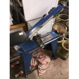 A Warco metal bandsaw. Please note, lots 1-1000 are not available for live bidding on the-saleroom.