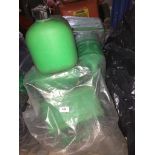 A quantity of unleaded plastic jerry cans Please note, lots 1-1000 are not available for live