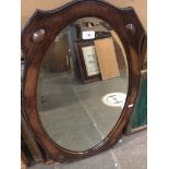 Oak framed mirror Please note, lots 1-1000 are not available for live bidding on the-saleroom.com,