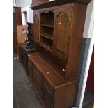 A large oak reproduction dresser Please note, lots 1-1000 are not available for live bidding on