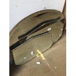 Three bevelled edge mirrors Please note, lots 1-1000 are not available for live bidding on the-