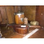 Biscuit barrel and other wooden items Please note, lots 1-1000 are not available for live bidding on