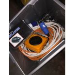A box of electrical cables, etc. Please note, lots 1-1000 are not available for live bidding on
