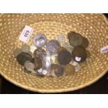 A basket of antique and vintage coins Please note, lots 1-1000 are not available for live bidding on