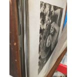 A wood box containing photographs Please note, lots 1-1000 are not available for live bidding on