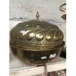 Brass circular bucket Please note, lots 1-1000 are not available for live bidding on the-saleroom.