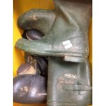 A box of wellies Please note, lots 1-1000 are not available for live bidding on the-saleroom.com,