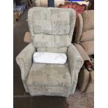 A manual reclining armchair Please note, lots 1-1000 are not available for live bidding on the-