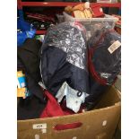 A box containing childrens clothing,ages 3-6, three outdoor jackets size XL Please note, lots 1-1000