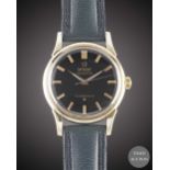 A GENTLEMAN'S STEEL & GOLD CAPPED OMEGA CONSTELLATION CHRONOMETER WRIST WATCH CIRCA 1961, REF. 14381