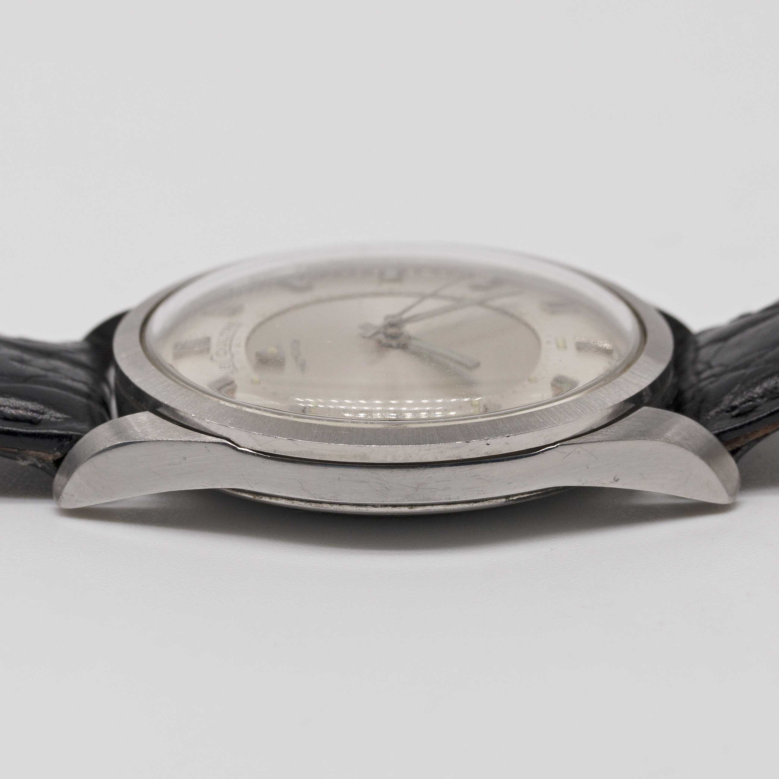 A GENTLEMAN'S STAINLESS STEEL LECOULTRE MEMOVOX ALARM WRIST WATCH CIRCA 1960s Movement: Manual wind, - Image 7 of 7