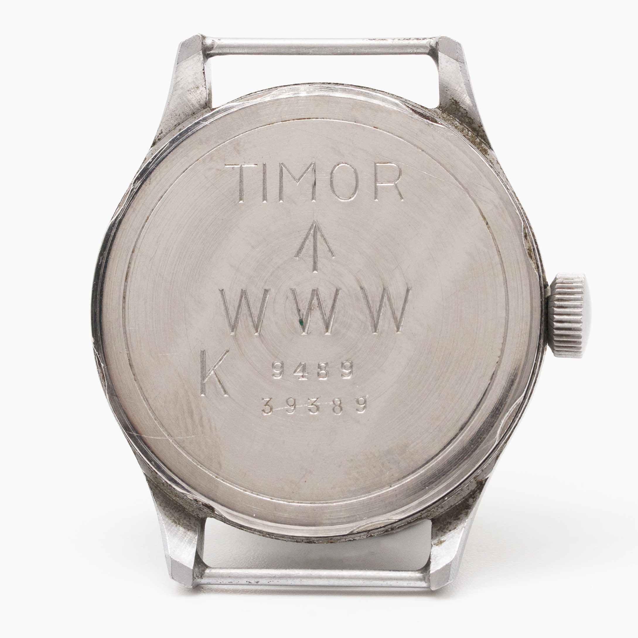 A GENTLEMAN'S STAINLESS STEEL BRITISH MILITARY TIMOR W.W.W. WRIST WATCH CIRCA 1940s, PART OF THE " - Image 5 of 6