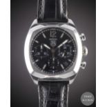 A GENTLEMAN'S STAINLESS STEEL TAG HEUER MONZA CHRONOGRAPH WRIST WATCH CIRCA 2005, REF. CR2113-0 WITH