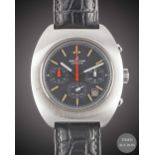 A GENTLEMAN'S STAINLESS STEEL BREITLING GENEVE "LONG PLAYING" CHRONOGRAPH WRIST WATCH CIRCA 1973,