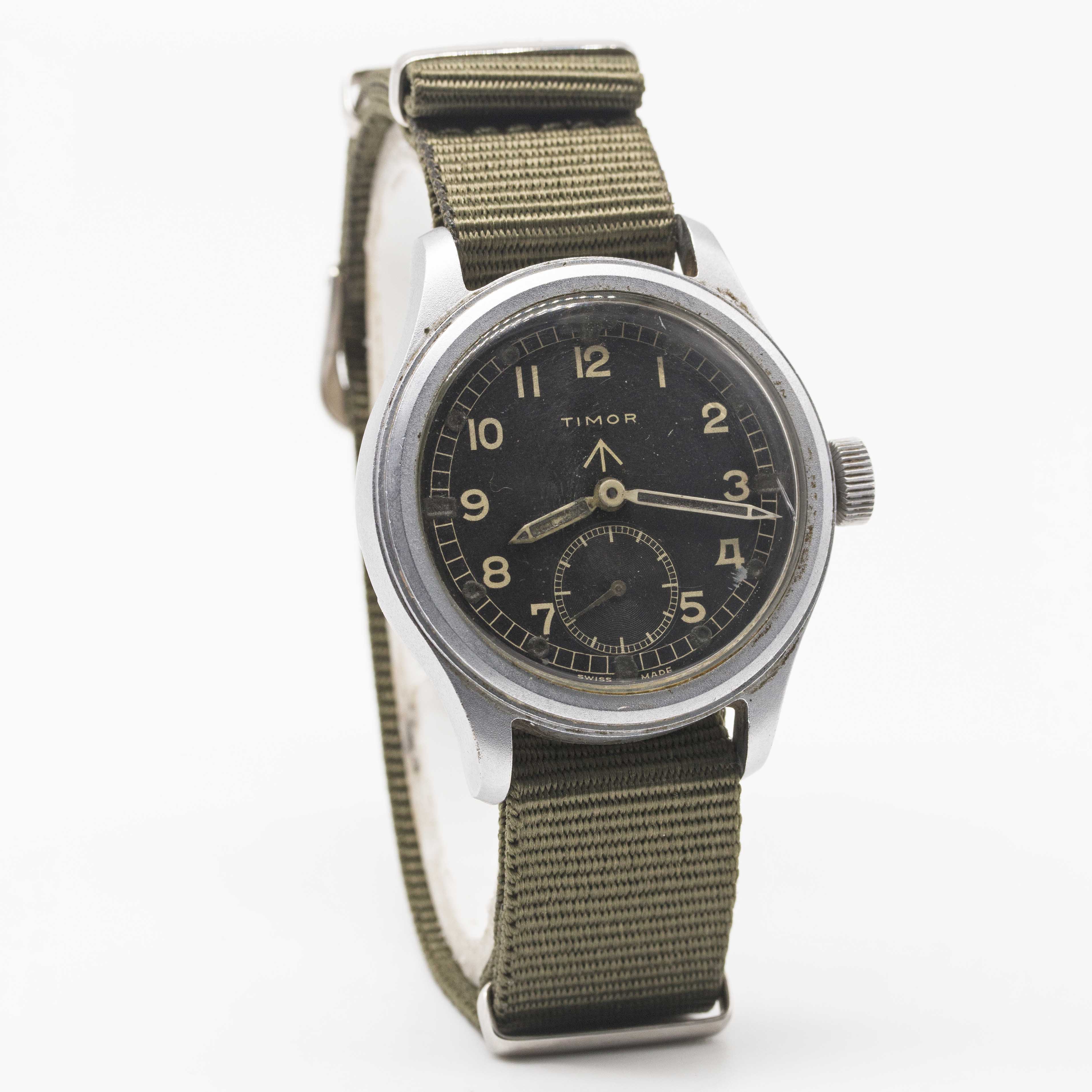 A GENTLEMAN'S STAINLESS STEEL BRITISH MILITARY TIMOR W.W.W. WRIST WATCH CIRCA 1940s, PART OF THE " - Image 4 of 6