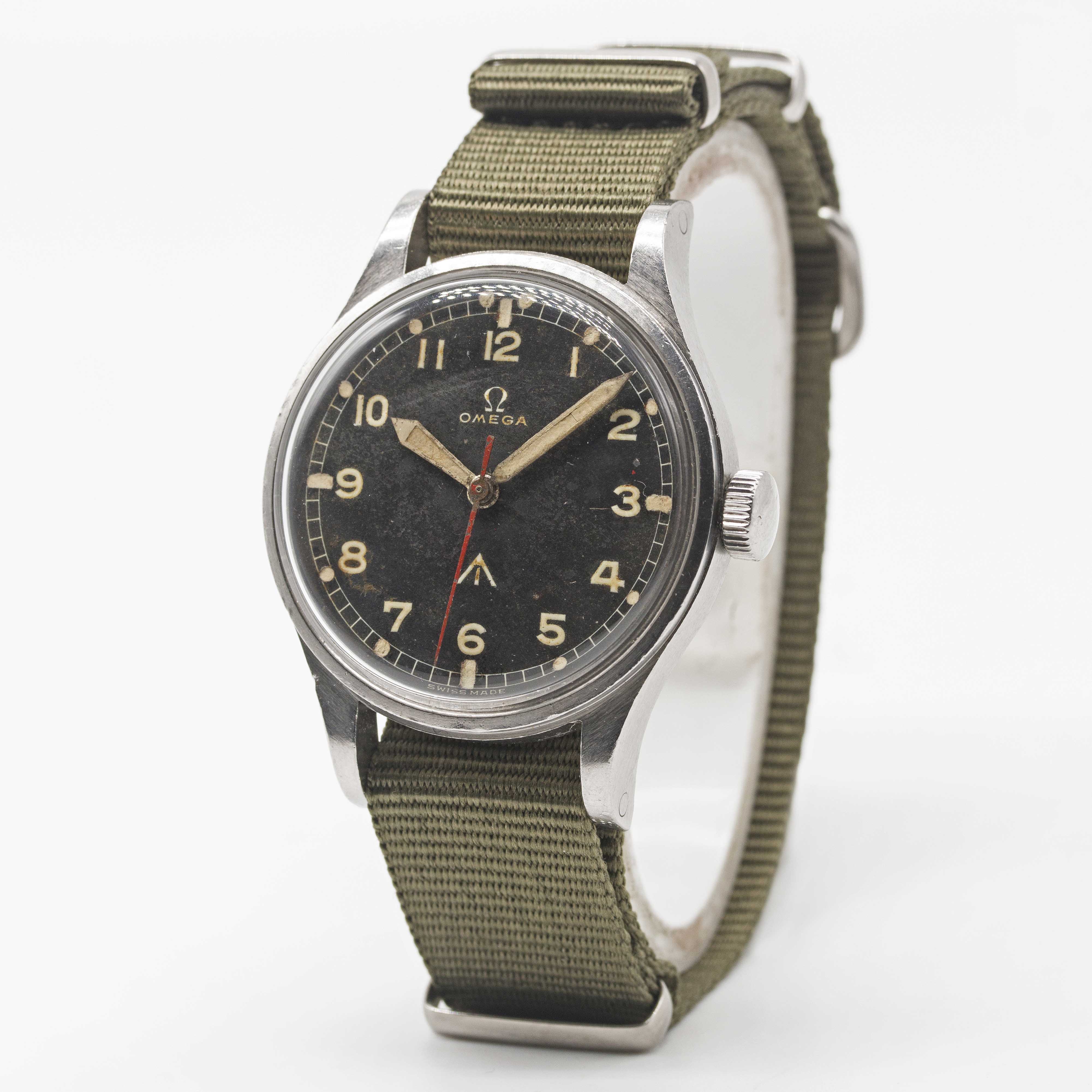 A GENTLEMAN'S STAINLESS STEEL ROYAL RHODESIAN AIR FORCE MILITARY OMEGA PILOTS WRIST WATCH CIRCA - Image 3 of 6