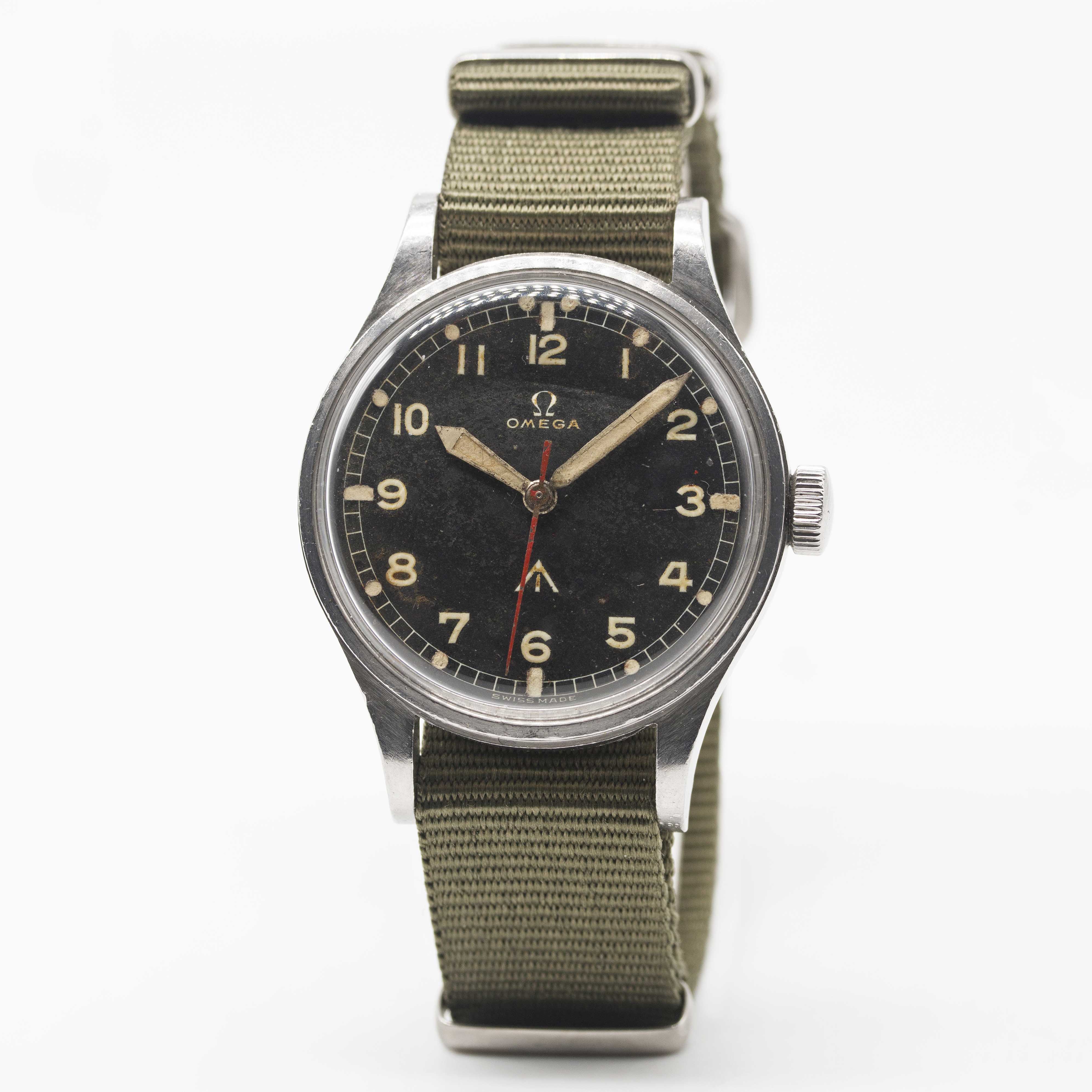 A GENTLEMAN'S STAINLESS STEEL ROYAL RHODESIAN AIR FORCE MILITARY OMEGA PILOTS WRIST WATCH CIRCA - Image 2 of 6