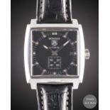 A GENTLEMAN'S STAINLESS STEEL TAG HEUER MONACO AUTOMATIC WRIST WATCH CIRCA 2010, REF. WW2117 WITH