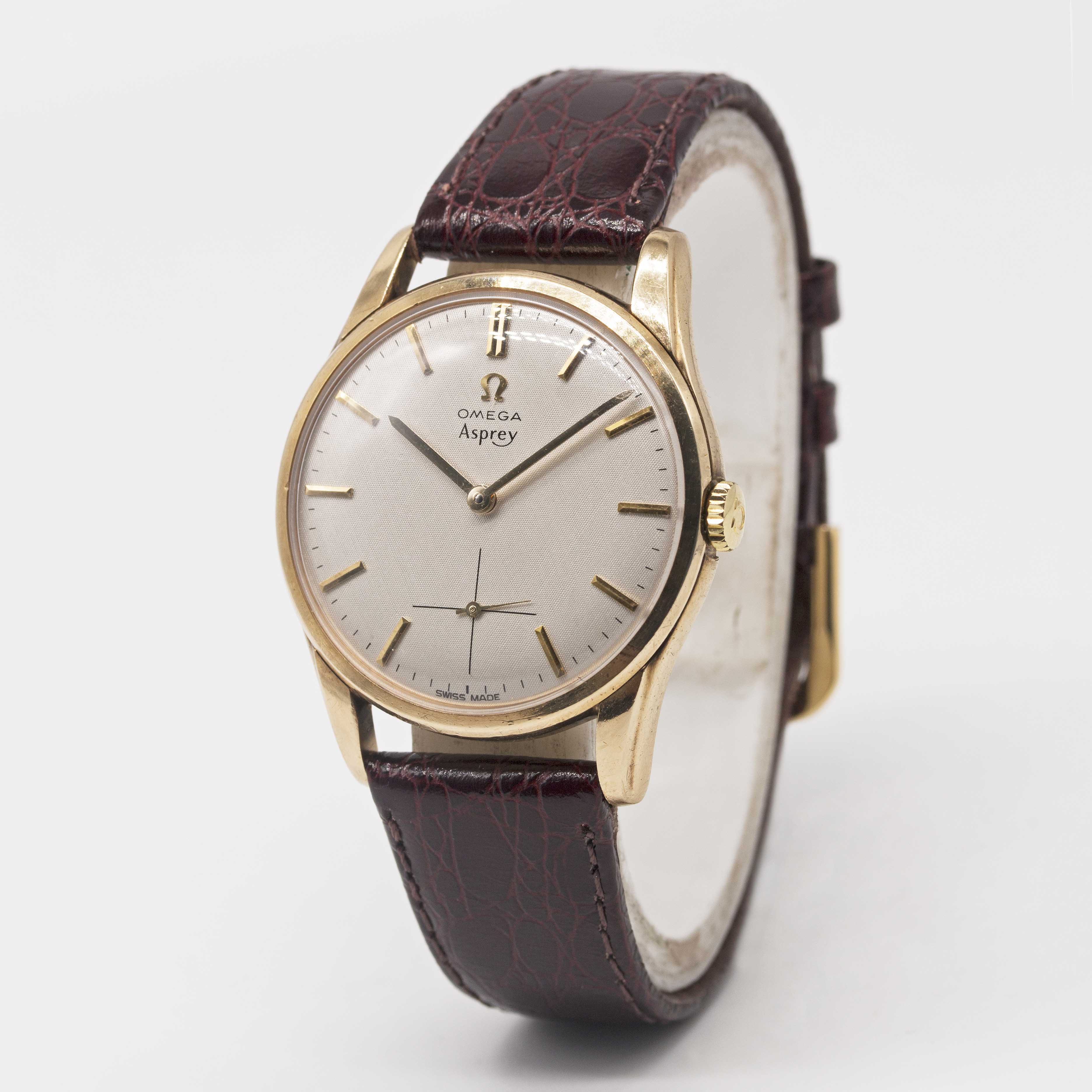 A GENTLEMAN'S 9CT SOLID GOLD OMEGA WRIST WATCH CIRCA 1964, RETAILED BY ASPREY WITH CO-SIGNED "LINEN" - Image 3 of 6