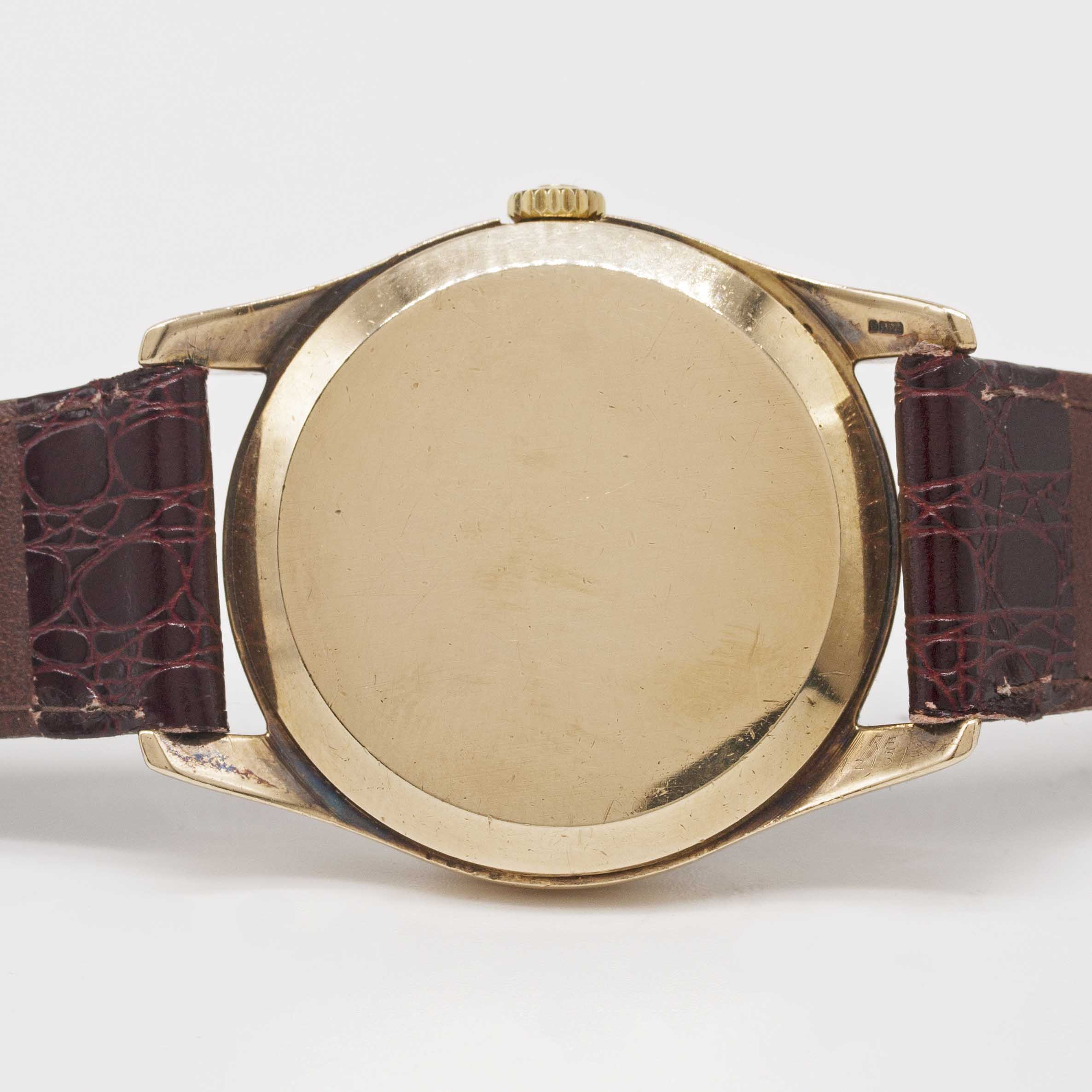 A GENTLEMAN'S 9CT SOLID GOLD OMEGA WRIST WATCH CIRCA 1964, RETAILED BY ASPREY WITH CO-SIGNED "LINEN" - Image 5 of 6