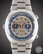 A GENTLEMAN'S STAINLESS STEEL BREITLING TRANSOCEAN CHRONO-MATIC AUTOMATIC CHRONOGRAPH BRACELET WATCH