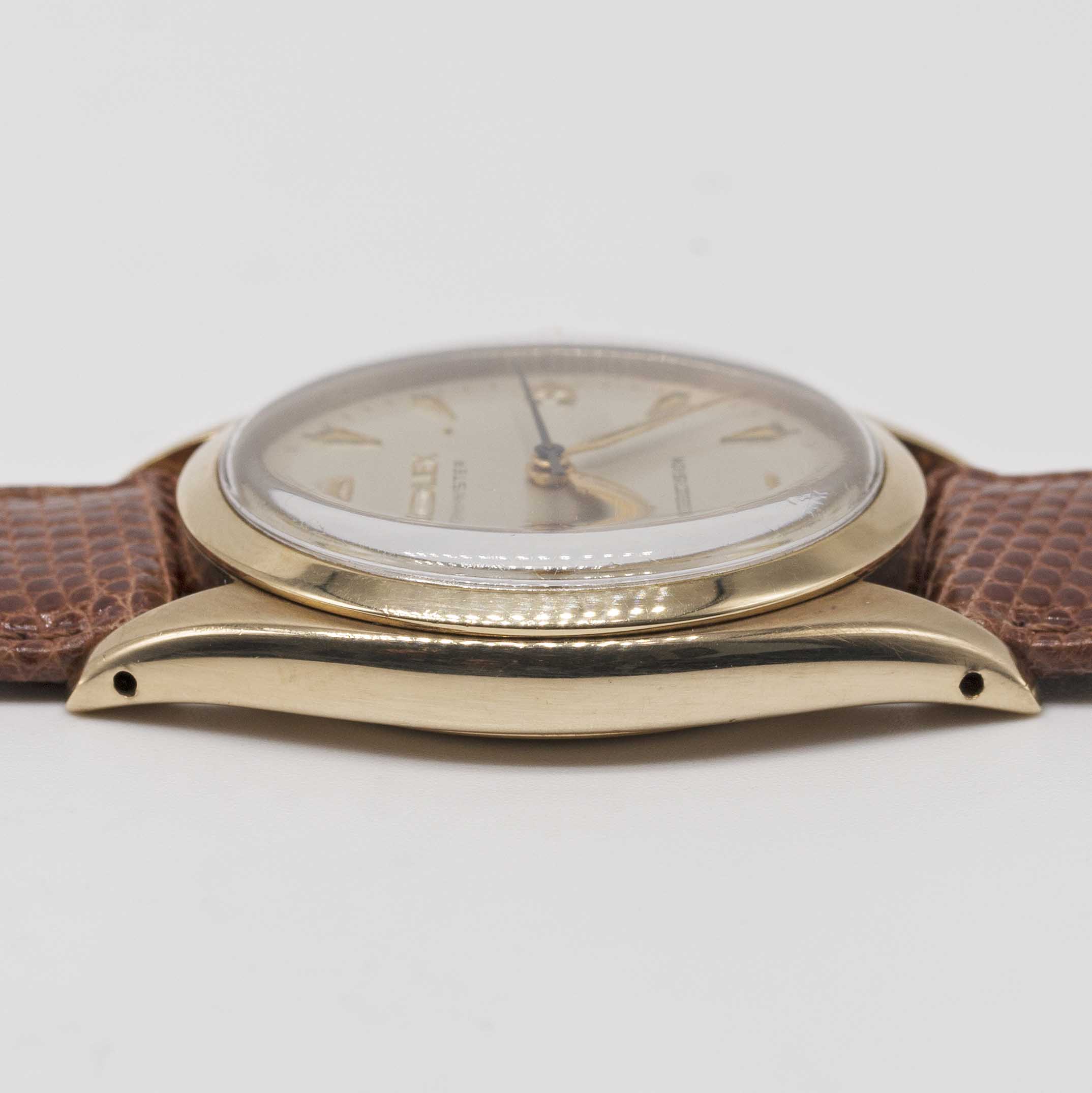 A GENTLEMAN'S 9CT SOLID GOLD ROLEX OYSTER PRECISION WRIST WATCH CIRCA 1959, REF. 6426 WITH 3-6-9 " - Image 8 of 8