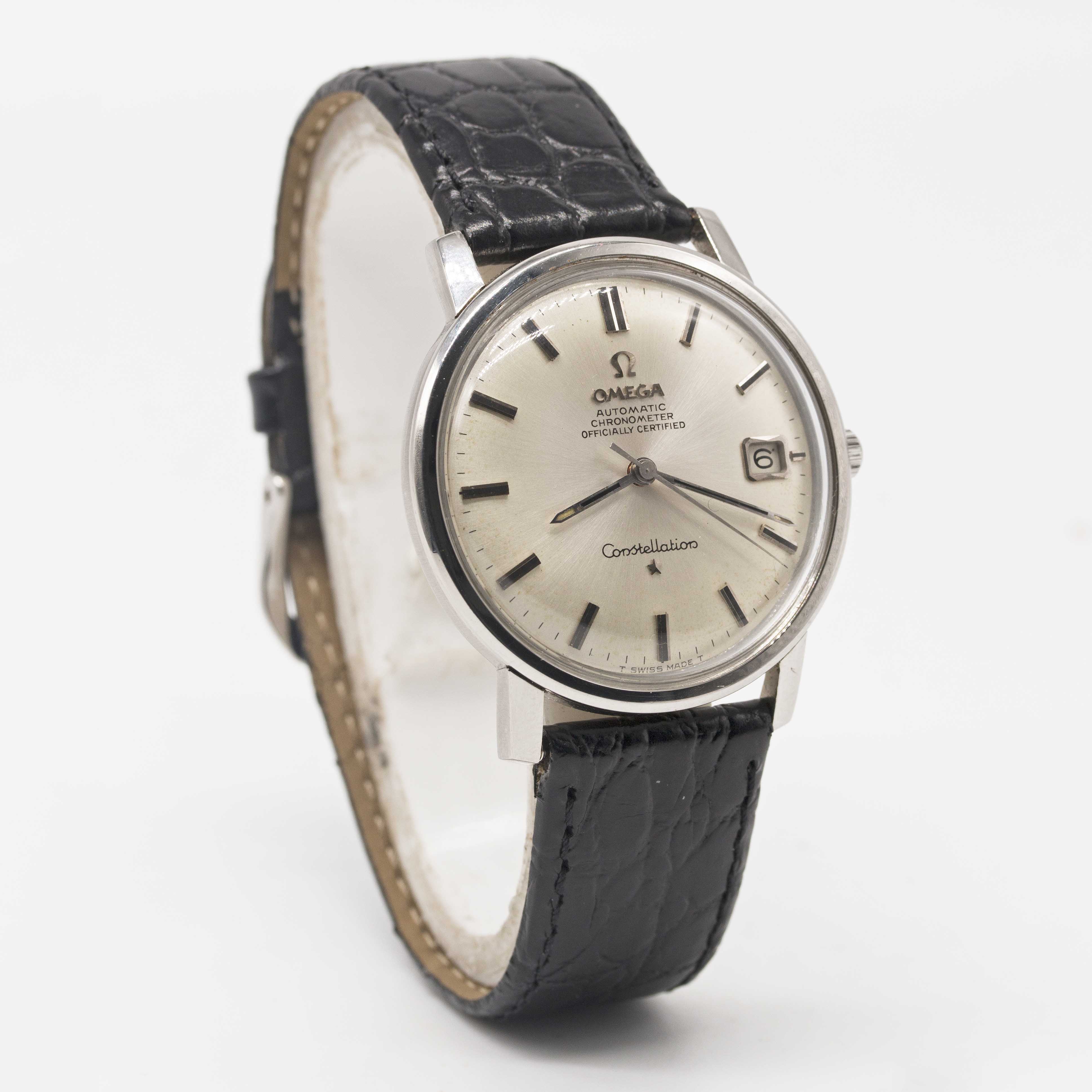 A GENTLEMAN'S STAINLESS STEEL OMEGA CONSTELLATION AUTOMATIC CHRONOMETER WRIST WATCH CIRCA 1967, REF. - Image 4 of 6