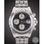 A GENTLEMAN'S STAINLESS STEEL ROLEX TUDOR PRINCE DATE AUTOMATIC CHRONO TIME CHRONOGRAPH BRACELET
