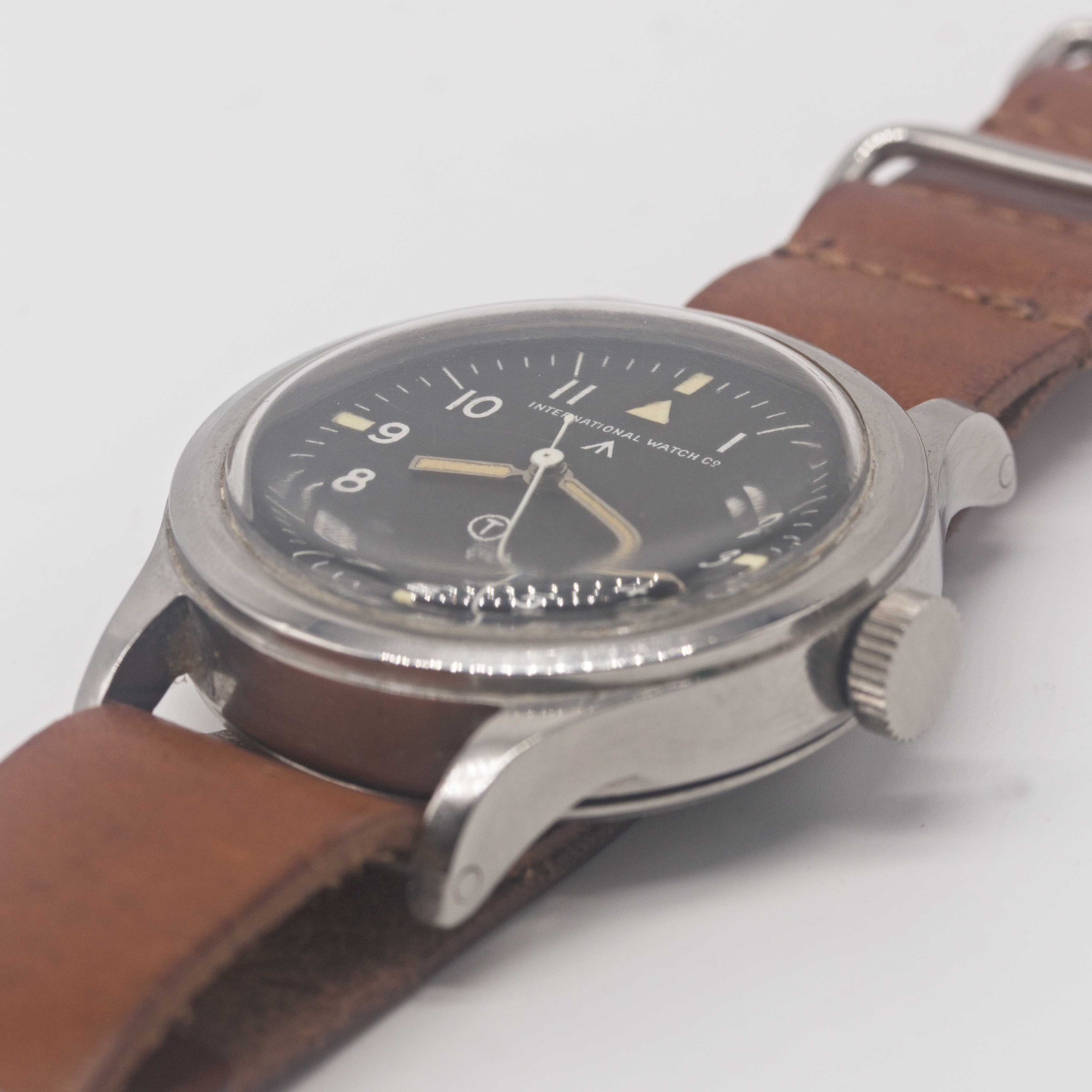 A GENTLEMAN'S STAINLESS STEEL BRITISH MILITARY IWC MARK 11 RAF PILOTS WRIST WATCH DATED 1950 - Image 3 of 9