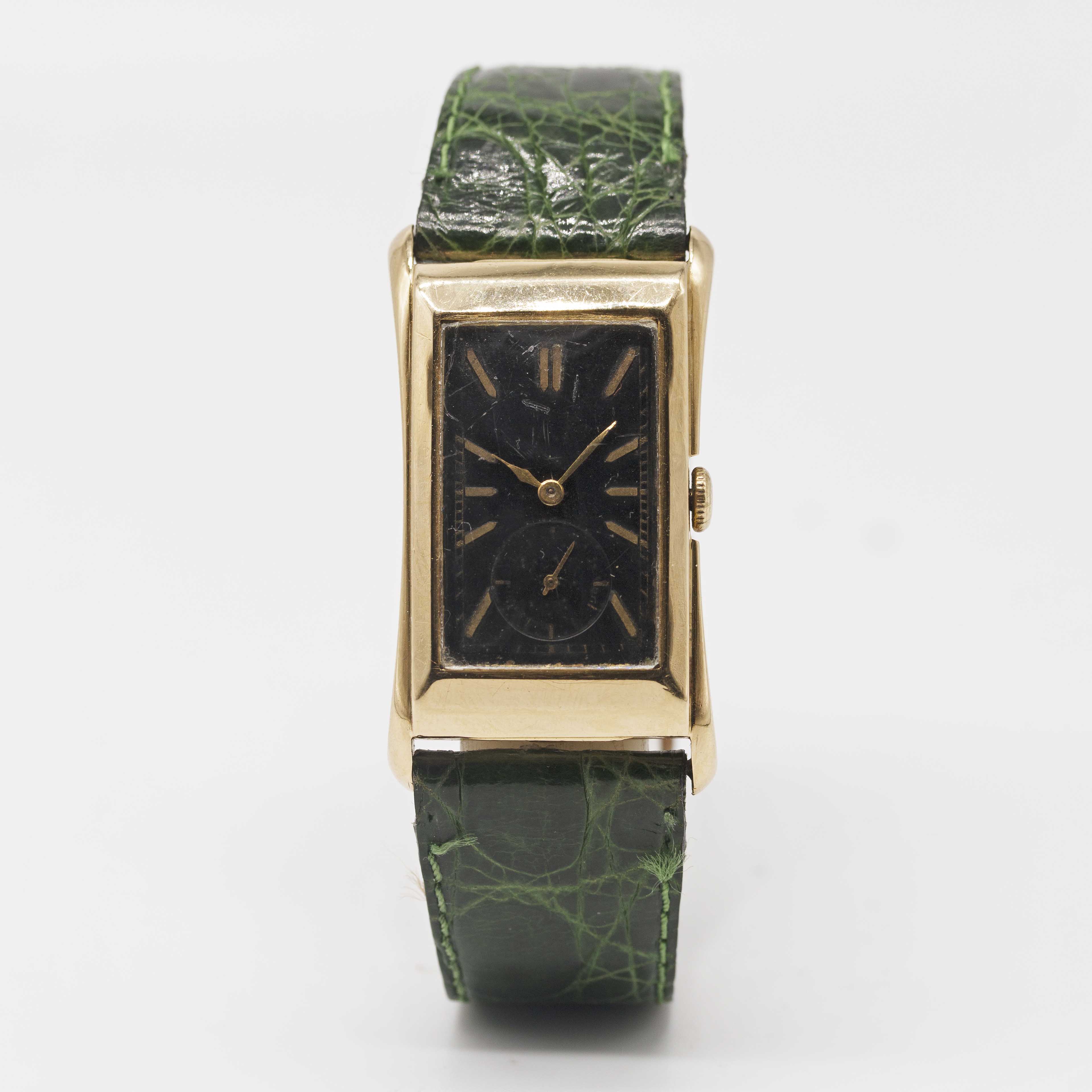 A GENTLEMAN'S 18K SOLID GOLD ROLEX BRANCARD "PRINCE" RECTANGULAR WRIST WATCH CIRCA 1937, REF. 2771 - Image 2 of 9