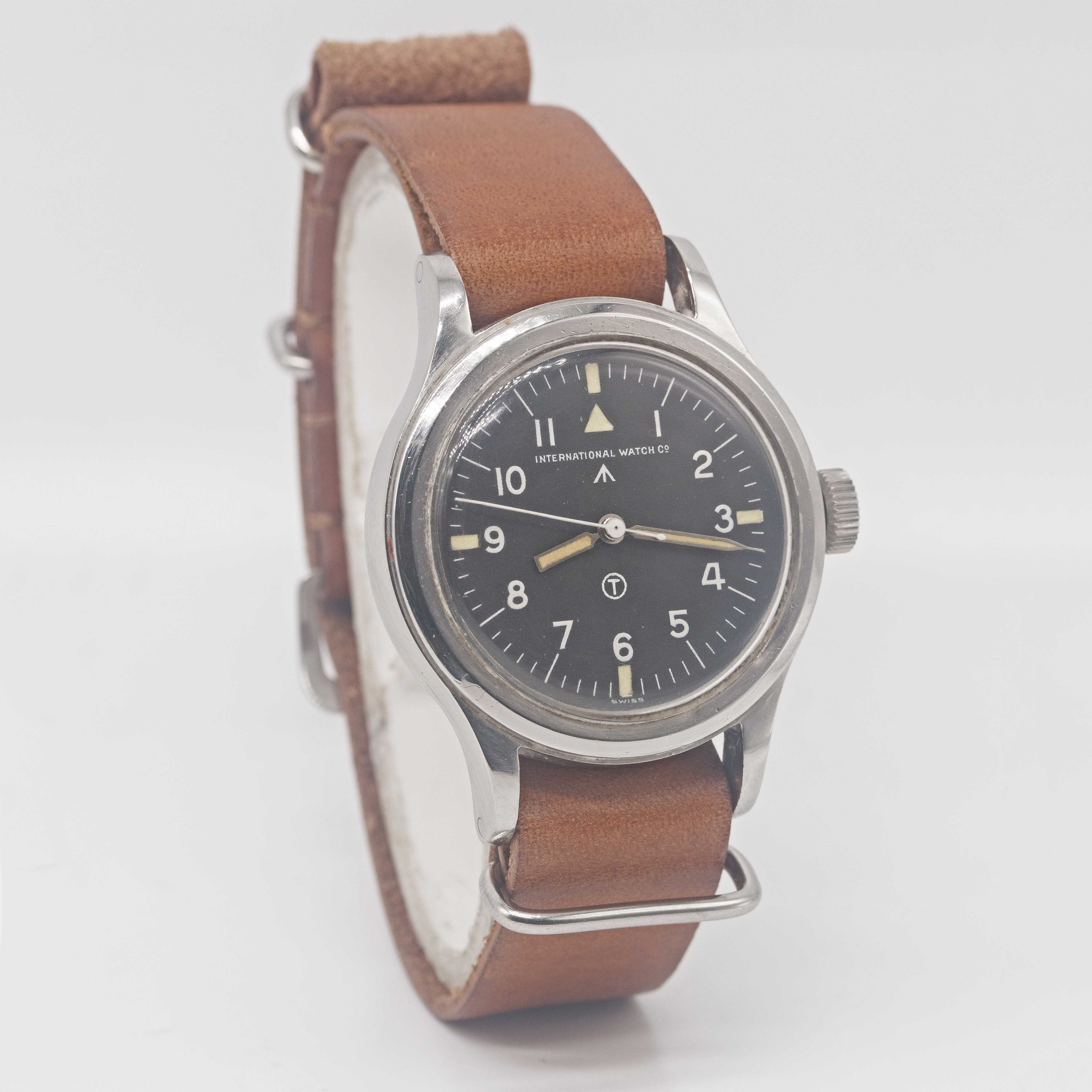 A GENTLEMAN'S STAINLESS STEEL BRITISH MILITARY IWC MARK 11 RAF PILOTS WRIST WATCH DATED 1950 - Image 5 of 9