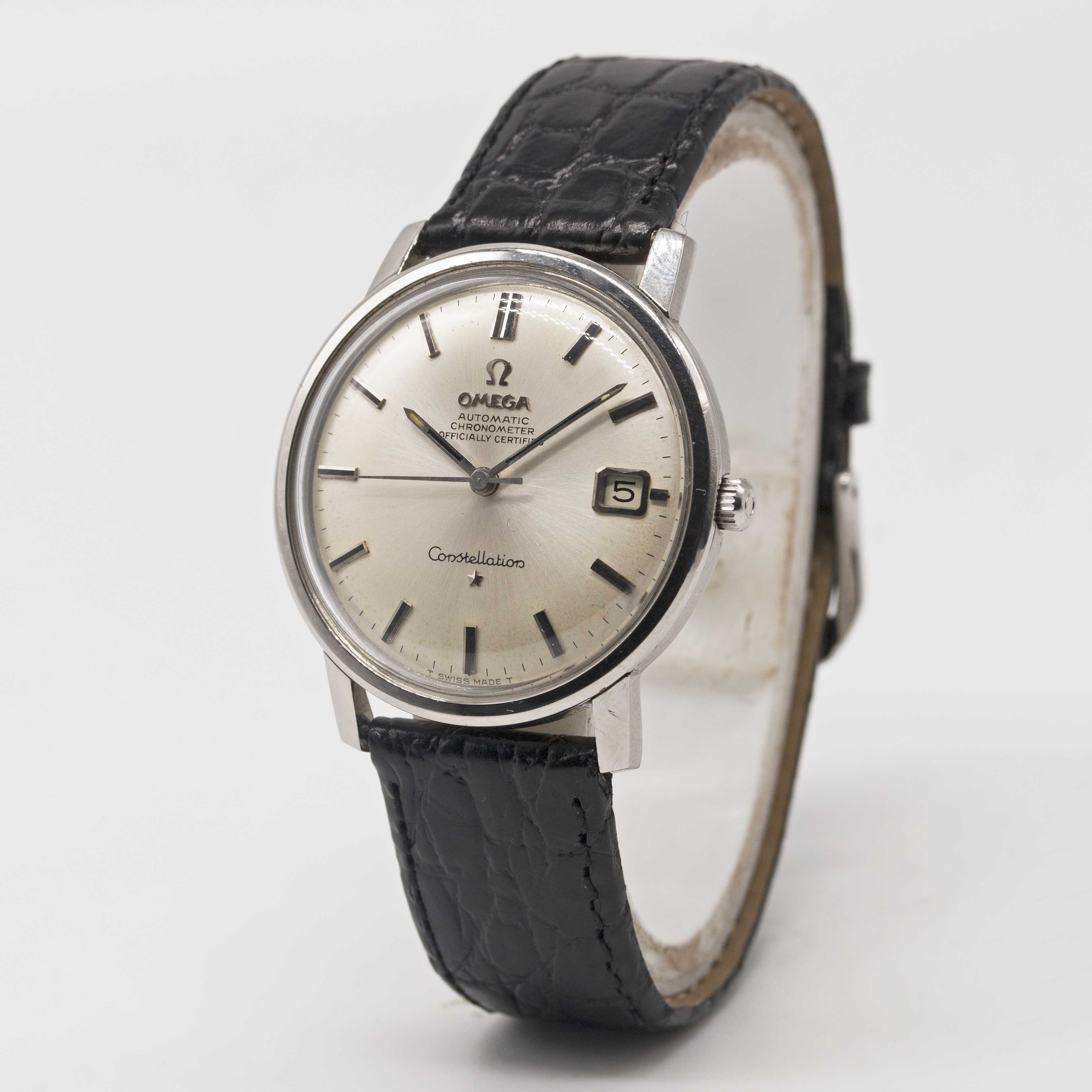 A GENTLEMAN'S STAINLESS STEEL OMEGA CONSTELLATION AUTOMATIC CHRONOMETER WRIST WATCH CIRCA 1967, REF. - Image 3 of 6